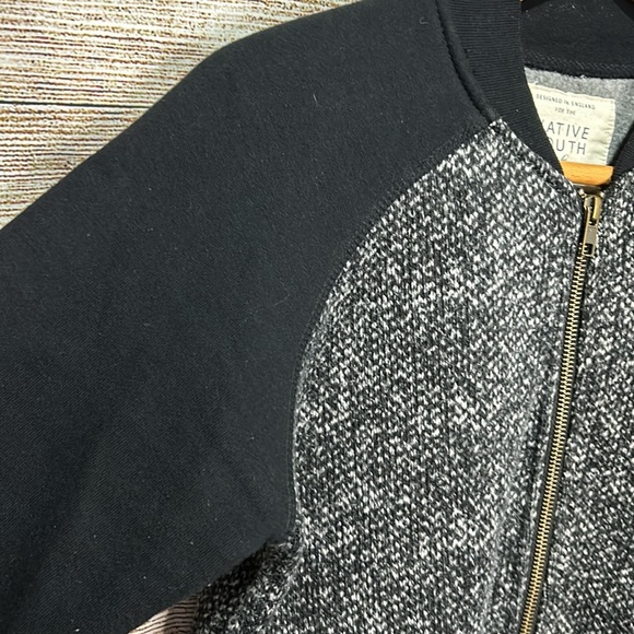 Native Youth RETRO Knitted Jersey Bomber Jacket Men’s size Small - Picture 9 of 11